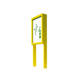 Aluvitrine Modell W5, Stahl weiß Maße wählbar-image