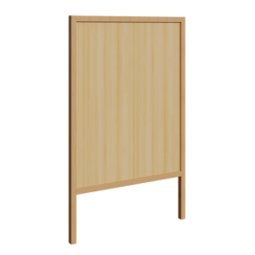 Garderobenstütze mit Dekorrückwand verschieden hohe Bauformen, Garderobenstütze mit Dekorrückwand als Füllung, für verschiedene Breiten und Sitzhöhen-image