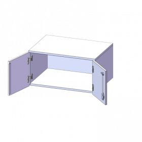 Aufsatzschrank für ErgoTray Serie, 1 Ordnerhöhe - Serie evo180 zwei Türen, B/H/T: 104,5x36x40 cm-image