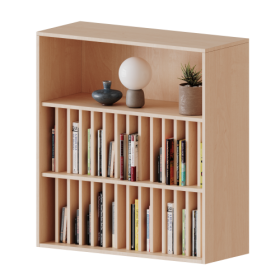 Aufsatzregal für Klassenbücher, 3 Ordnerhöhen - Serie evo180 B/H/T: 100x108x40 cm, 2 Reihen für je 14 Klassenbücher-image