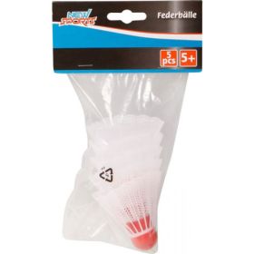 New Sports Federbälle, weiß, 5 Stück-image
