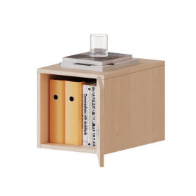 Aufsatzschrank für ErgoTray Serie, 1 Ordnerhöhe - Serie evo180 B/H/T: 36,1x36x40 cm, 1 Tür, Tür öffnet rechts-image