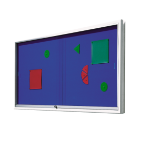 Informationsvitrine V9 mit Klettenstoffrückwand B/H/T: wählbar, 93x8 cm-image