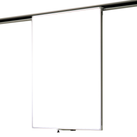 Whiteboard Einhängetafel für Media-Rail 2 Stahlemaille weiß, 1-seitig zum einhängen für Media-Rail 2-image
