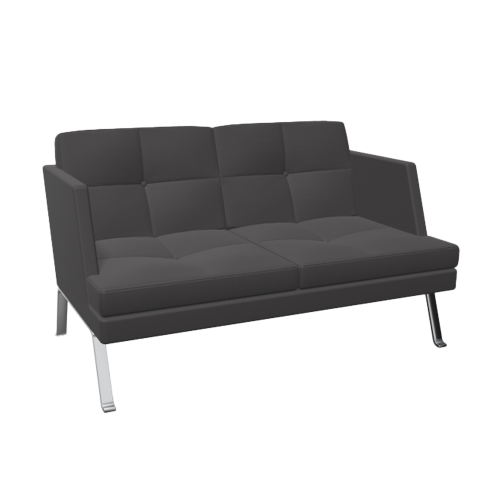 2er Sofa Ona mit Metallgestell & Seitenschale B/H/T: 141x84x85 cm-image