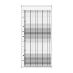 Klassenplantafel erweiterbar mit Whiteboardoberfläche Stundenplantafel Basis für 10 Klassen mit 8 Tagesstunden, 57x103 cm-image