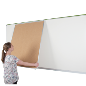 Korktafel für XXL Mediarail Wandtafel, doppelseitig B/H:100x126 cm-image