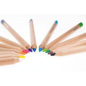 edugreen 144 Stifte in Holzkiste, farbig sortiert-image