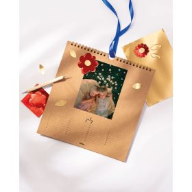 Fotokalender, kraft, 23 x 23cm, 13 Seiten-image