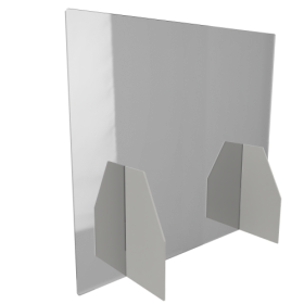 5x Polystyrol Schutzwand als Tischaufsteller B/H: 65x55 cm-image