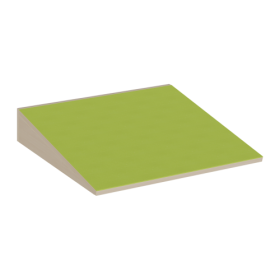 Aufgang Rampe mit Linoleum-Deckplatte B/H/T: 70x13x70 cm, als geneigte Ebene zu Linoleum-Podesten passend-image