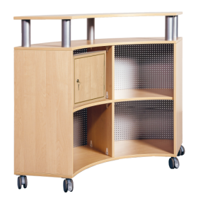 Wertfach B/H/T: 40x37x35 cm, als Nutzung für 1 OH - Standardordner, für Empfangstresen-image