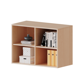 Aufsatzregal, 2 Ordnerhöhen - Serie evo180 Gesamthöhe 72 cm, mit Mittelwand-image
