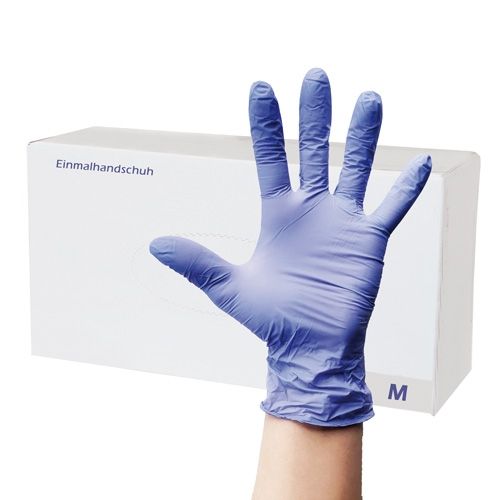 Nitril-Einmalhandschuhe, blau, Größe M, 100 Stk.-image