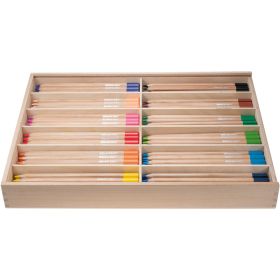 edugreen 144 Stifte in Holzkiste, farbig sortiert-image