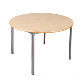 Runder Tisch, Platte mit Schichtstoff Gestell Stahlquadratrohr 30x30-image